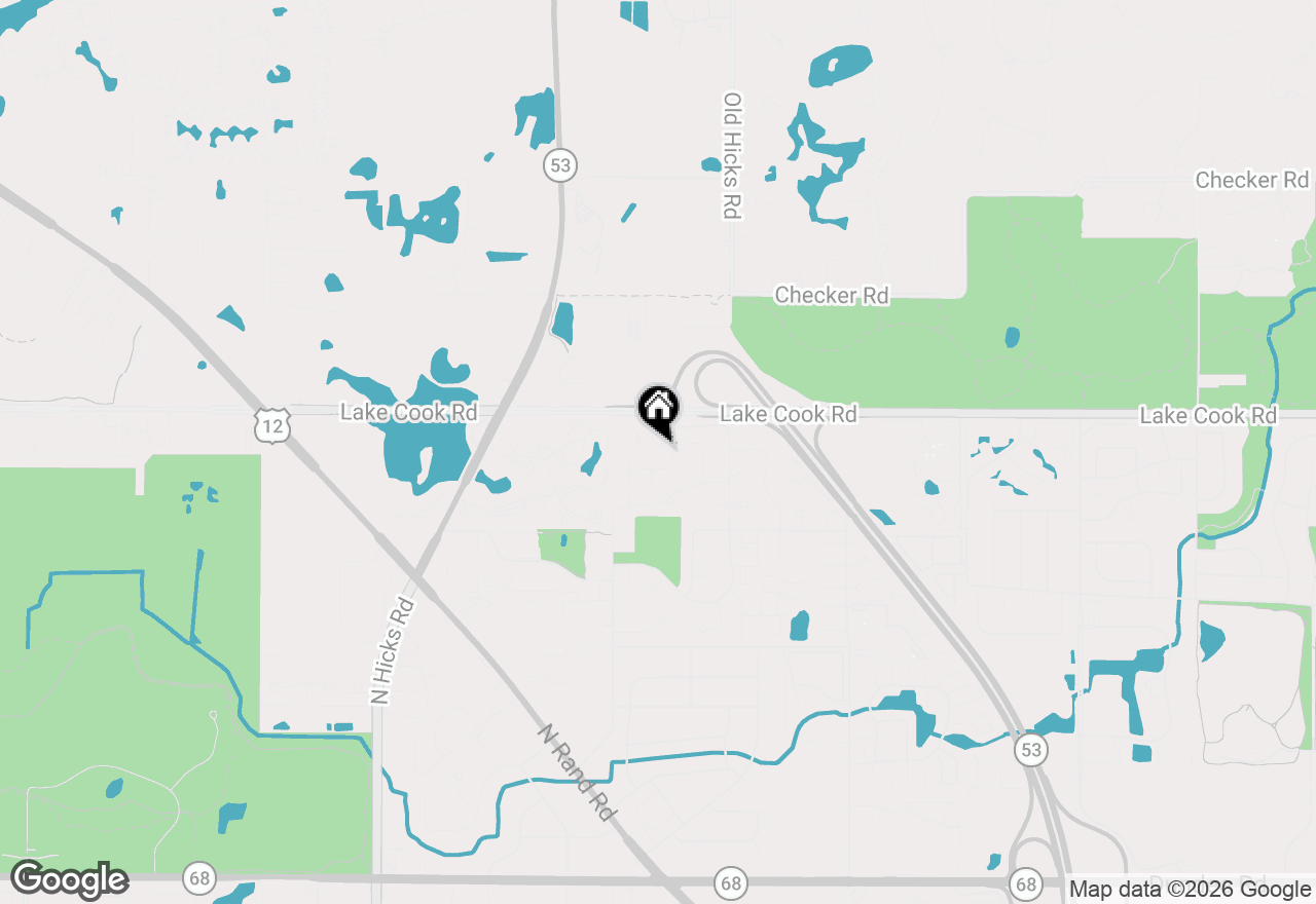 Map of 827 E Kings Row #8, Palatine, IL 60074