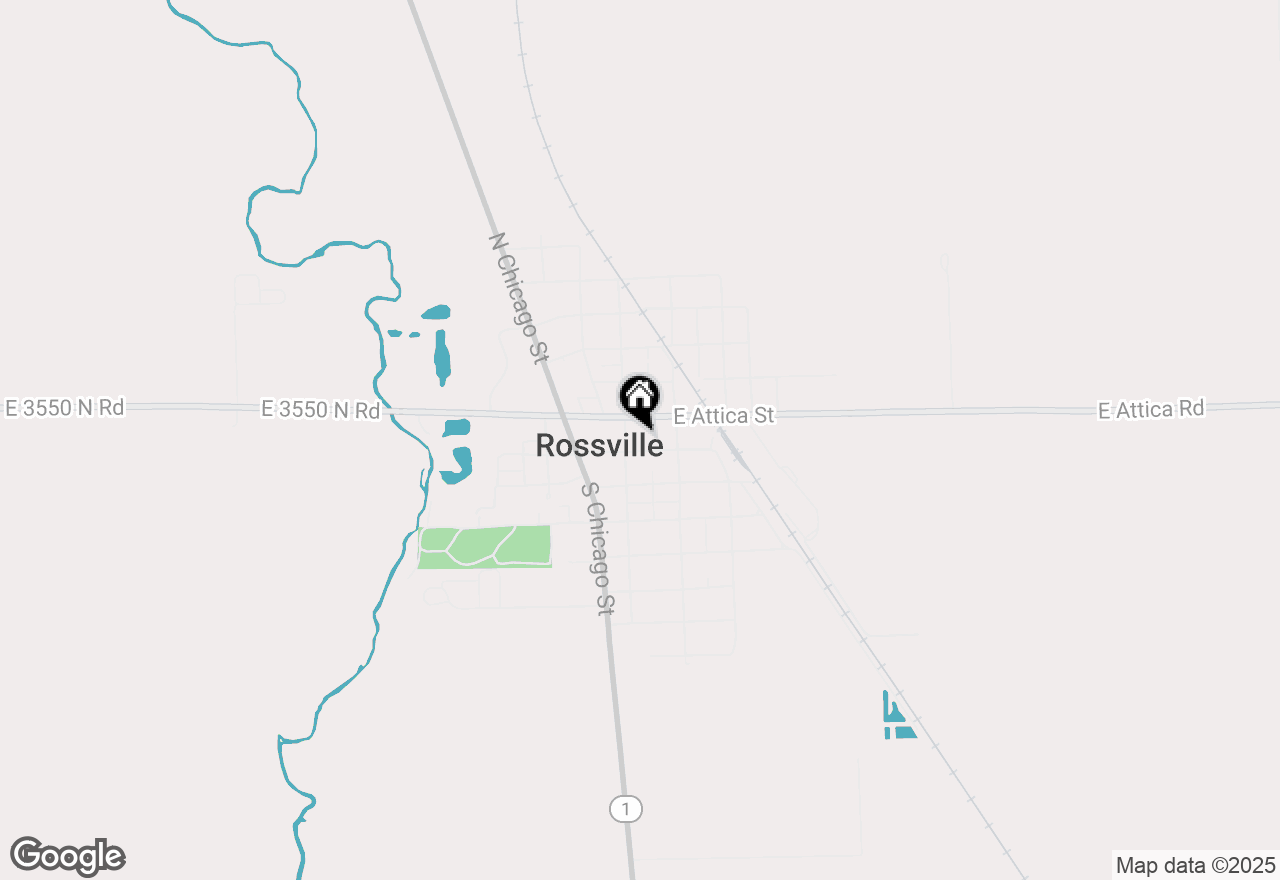 Map of 117 S Church Street, Rossville, IL 60963