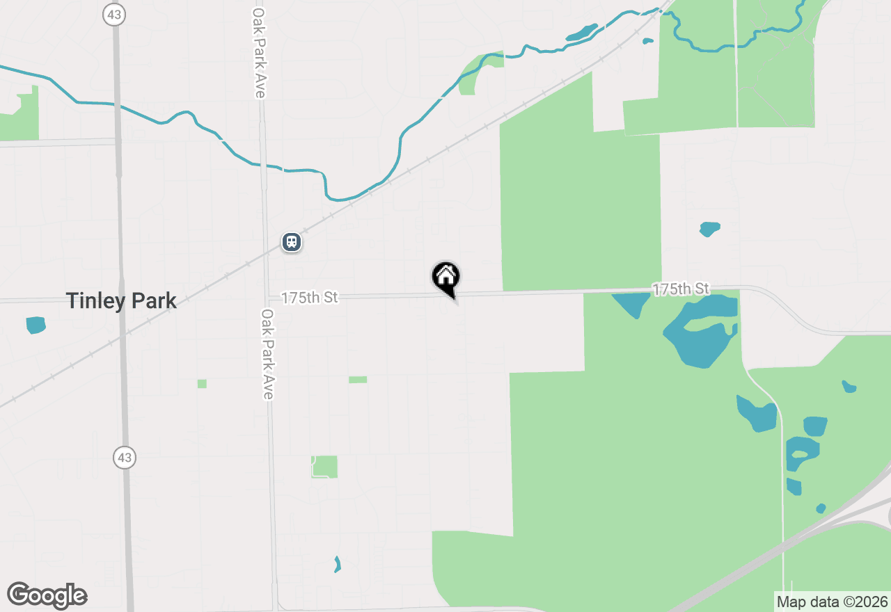 Map of 6335 175th Street #2S, Tinley Park, IL 60477