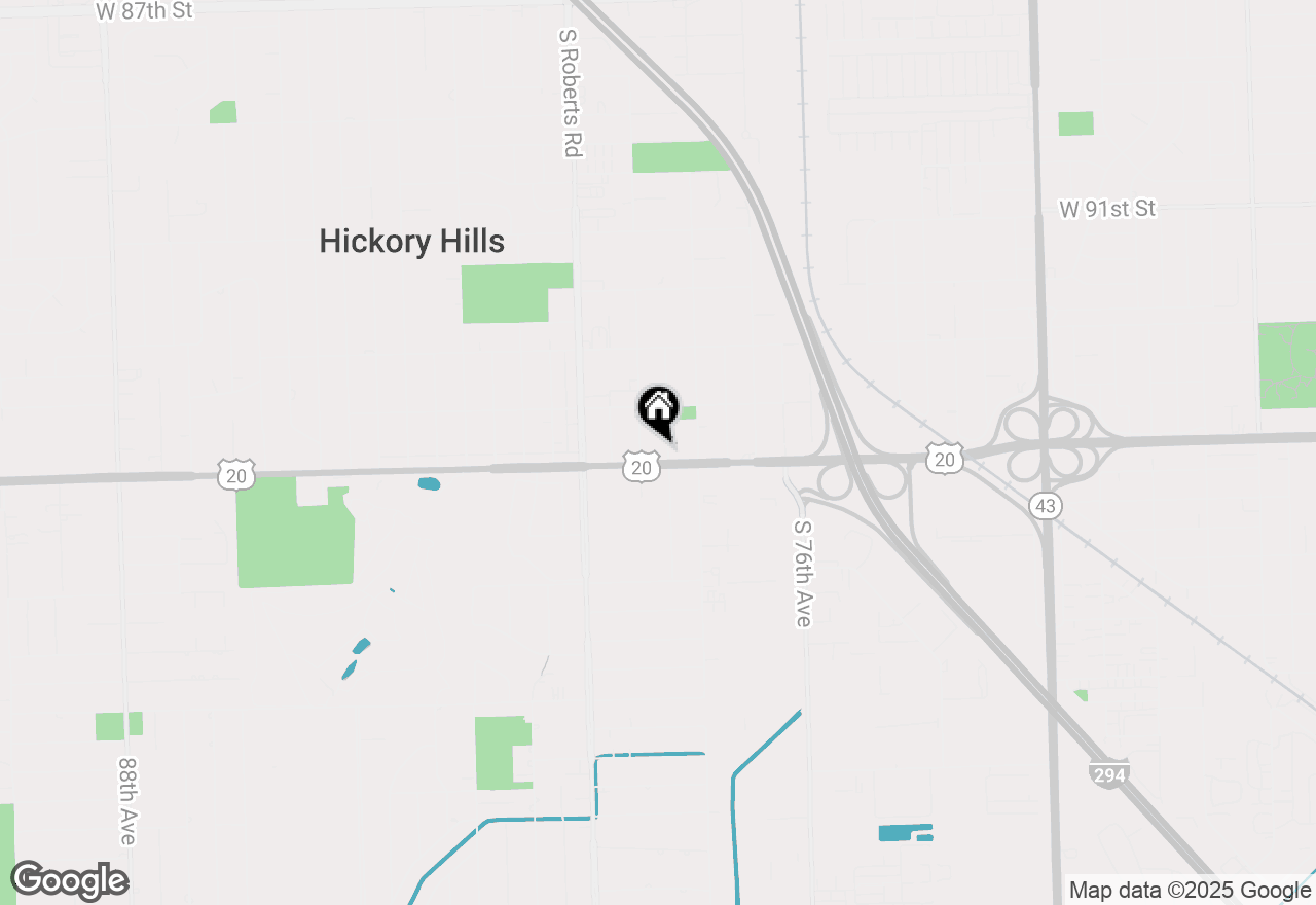 Map of 7834 95th Street #2A, Hickory Hills, IL 60457