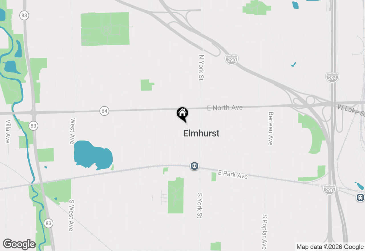 Map of 221 N Larch Avenue, Elmhurst, IL 60126