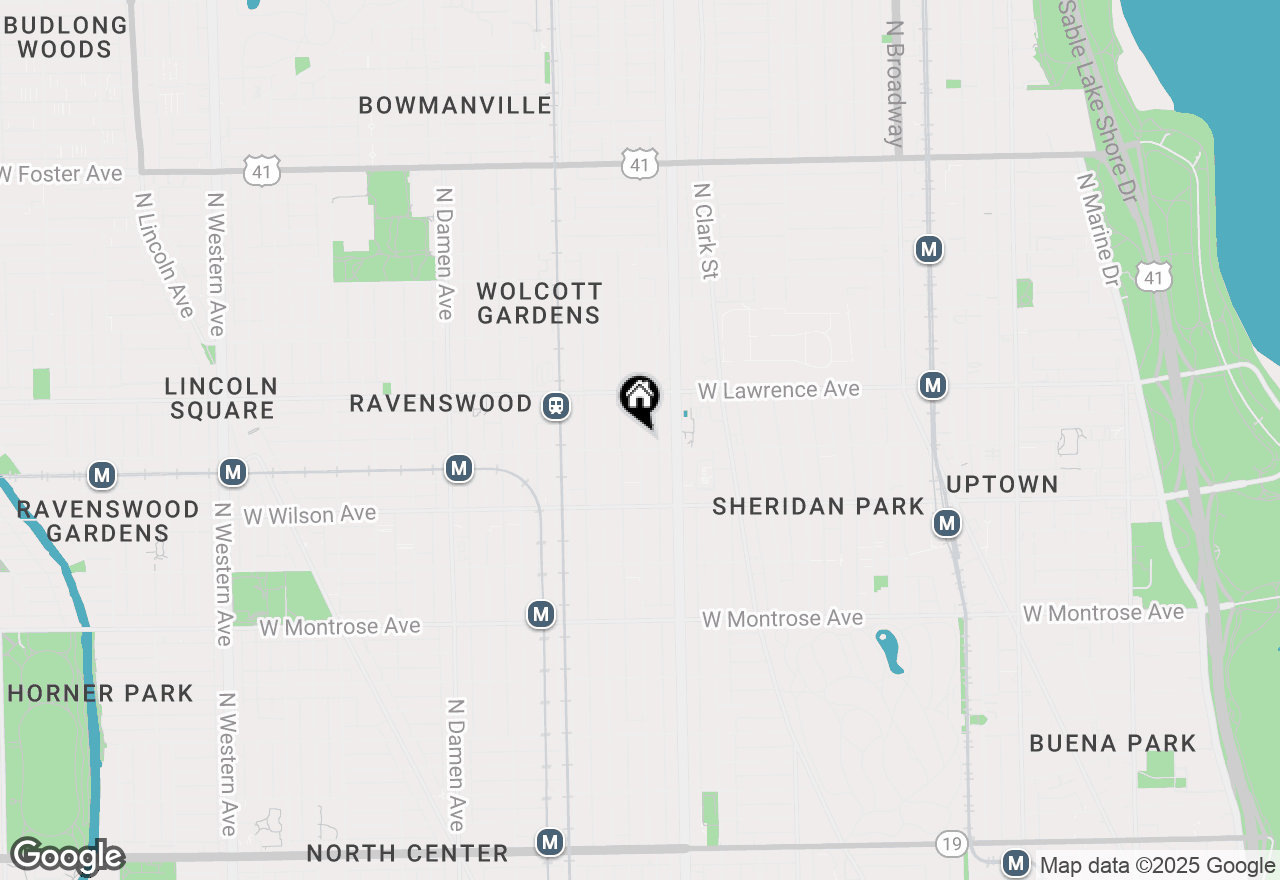 Map of 4717 N Paulina Street, Chicago, IL 60613