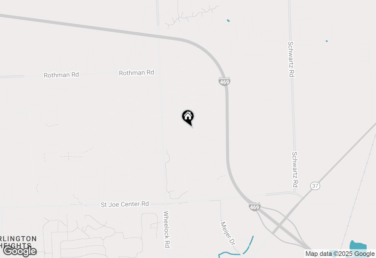 Map of 9613 Shellbrook Drive, Fort Wayne, IN 46835