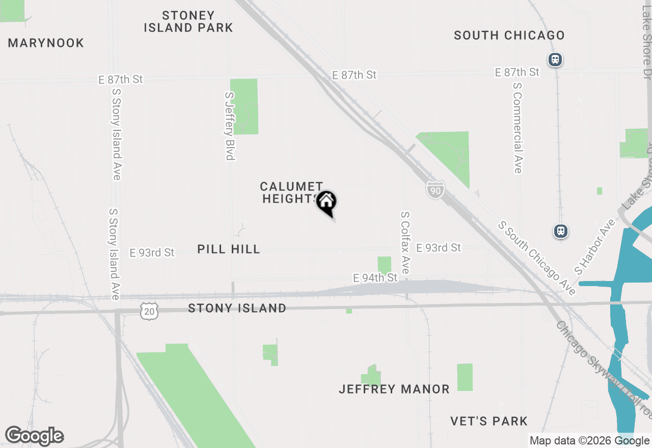 Map of 2313 E 92nd Street, Chicago, IL 60617