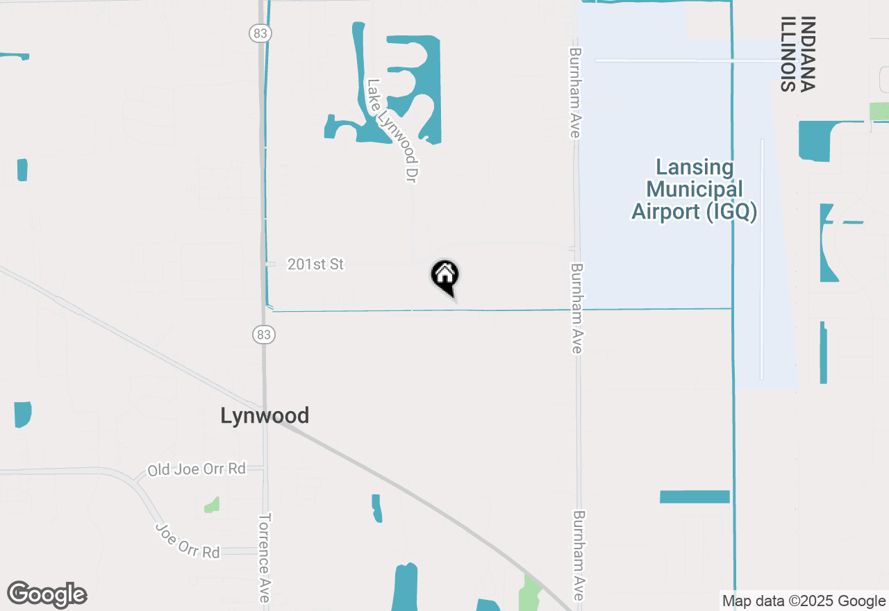 Map of 2845 201st Place, Lynwood, IL 60411