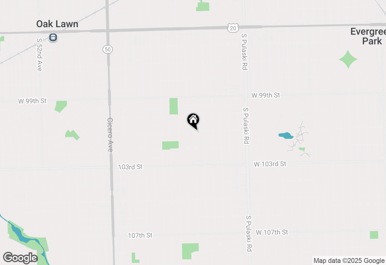 Map of 10100 S Kildare Avenue, Oak Lawn, IL 60453