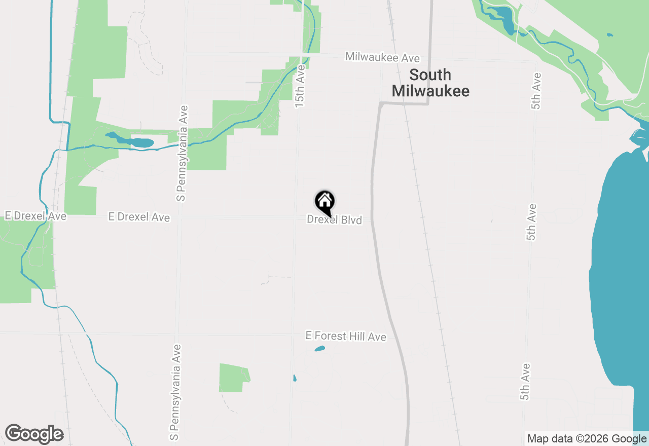 Map of 1333 Drexel Blvd, South Milwaukee, WI 53172