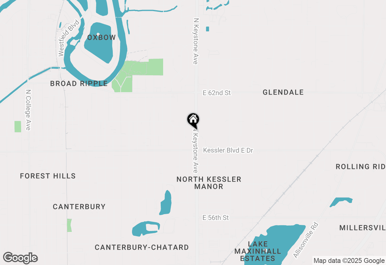 Map of 6018 N Keystone Avenue, Indianapolis, IN 46220