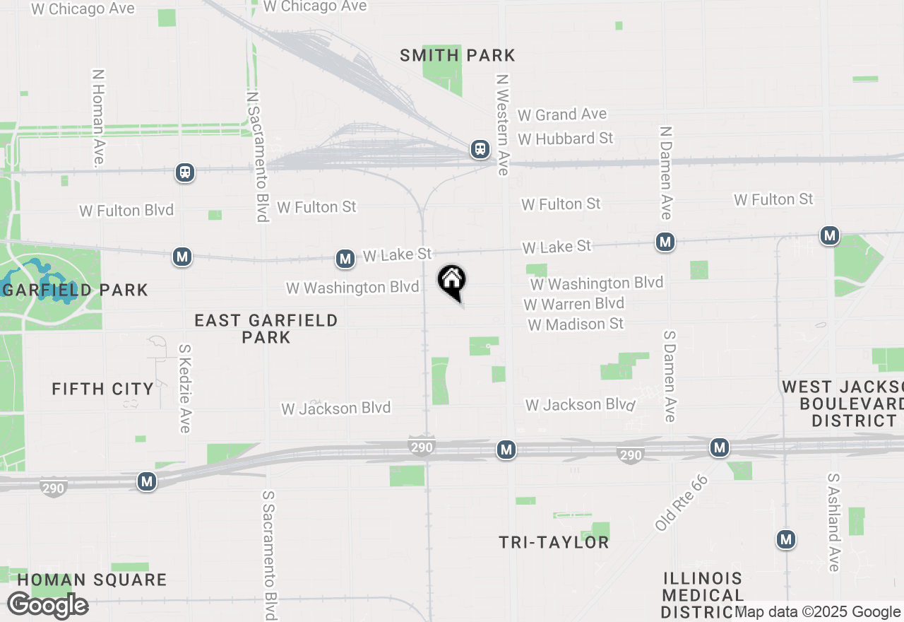 Map of 2537 W Warren Boulevard, Chicago, IL 60612