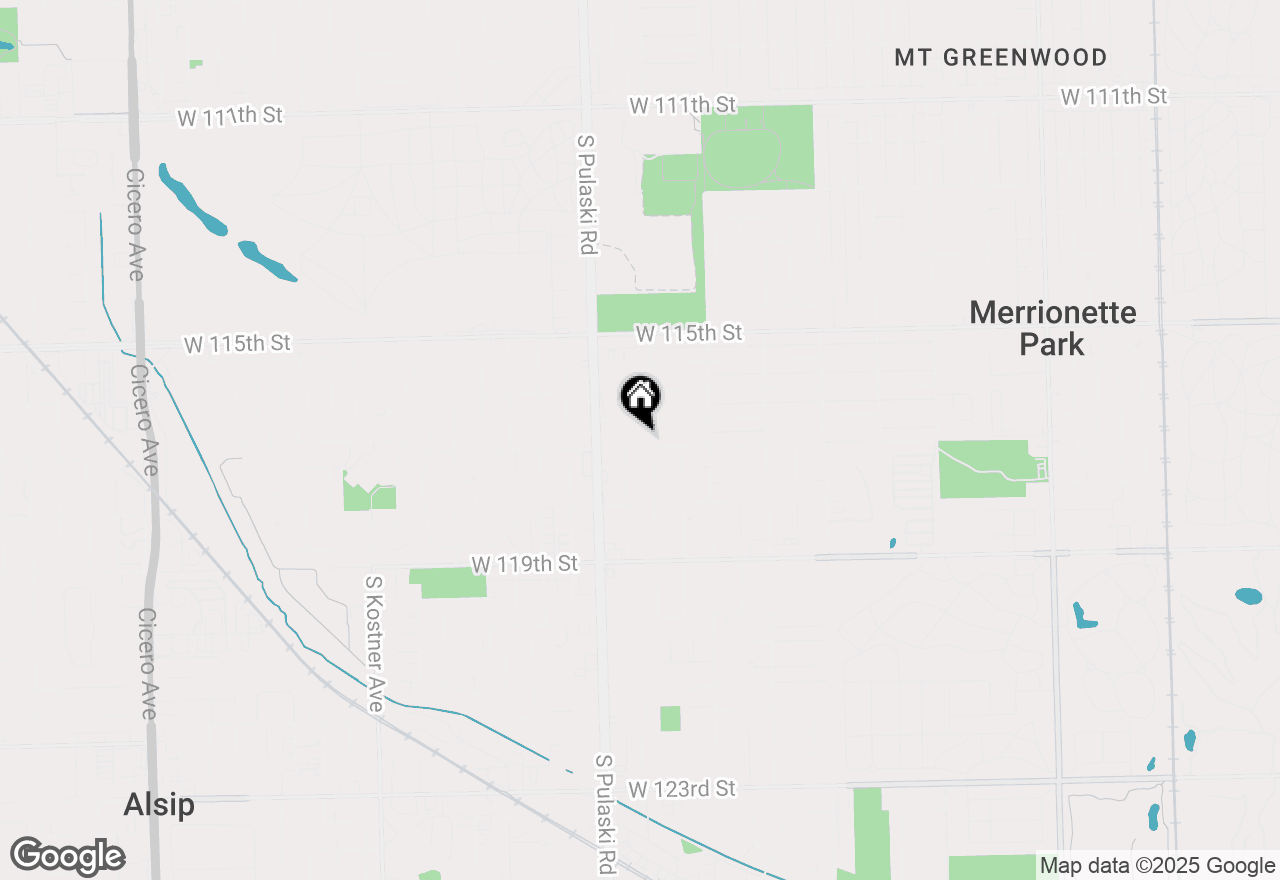 Map of 3906 W 117th Street, Alsip, IL 60803