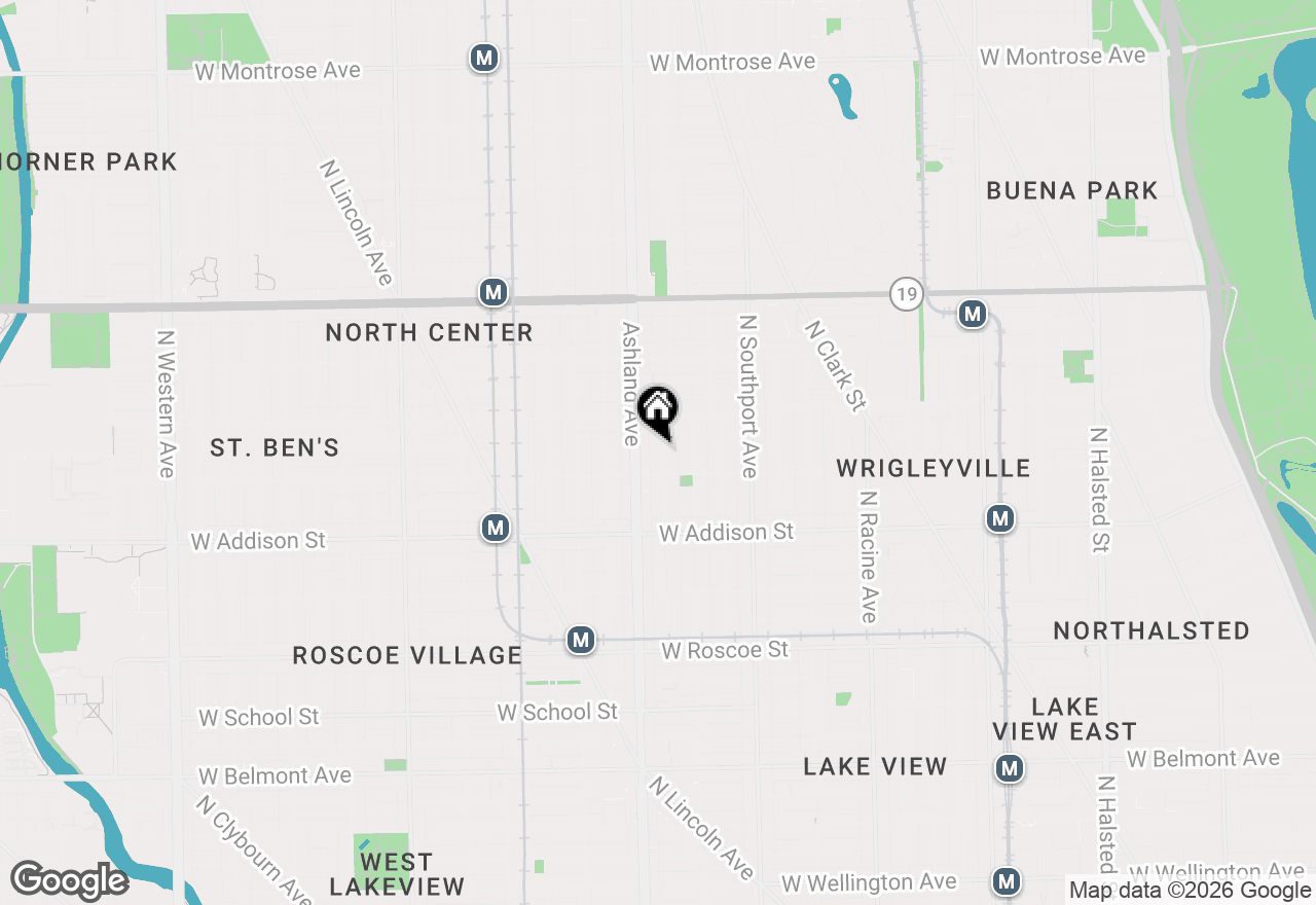 Map of 3722 N Bosworth Avenue, Chicago, IL 60613