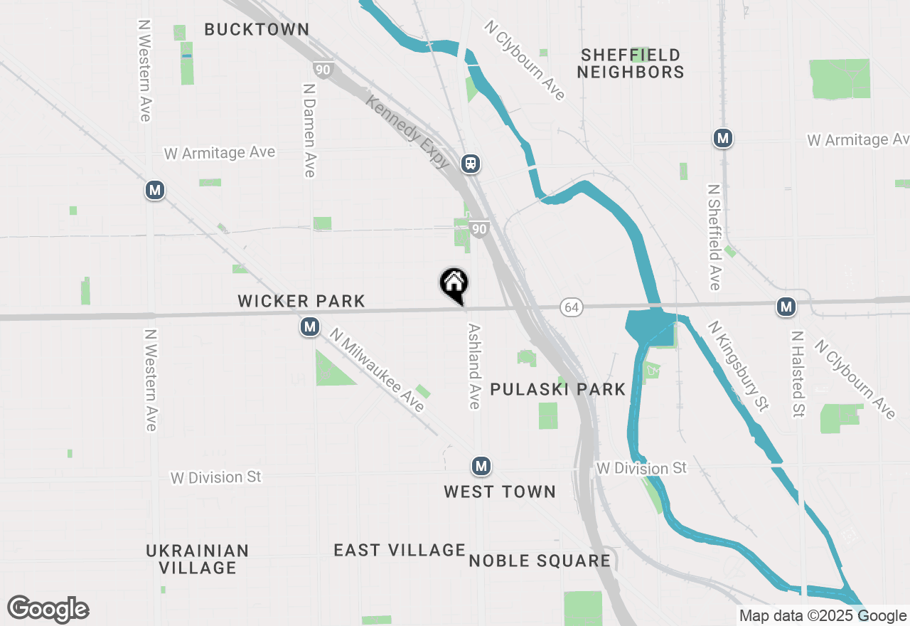 Map of 1633 W North Avenue, Chicago, IL 60622