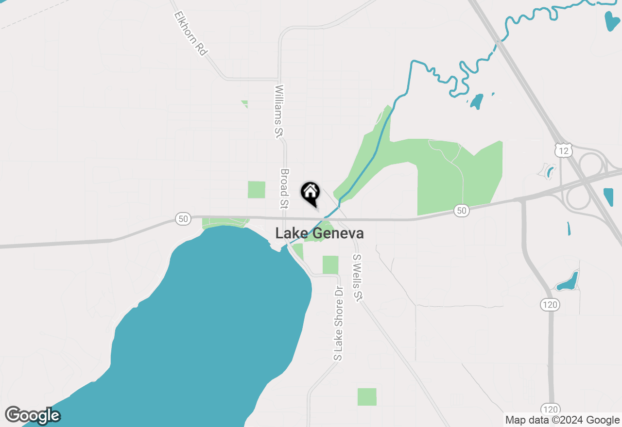 Map of 647 W Main St #300, Lake Geneva, WI 53147