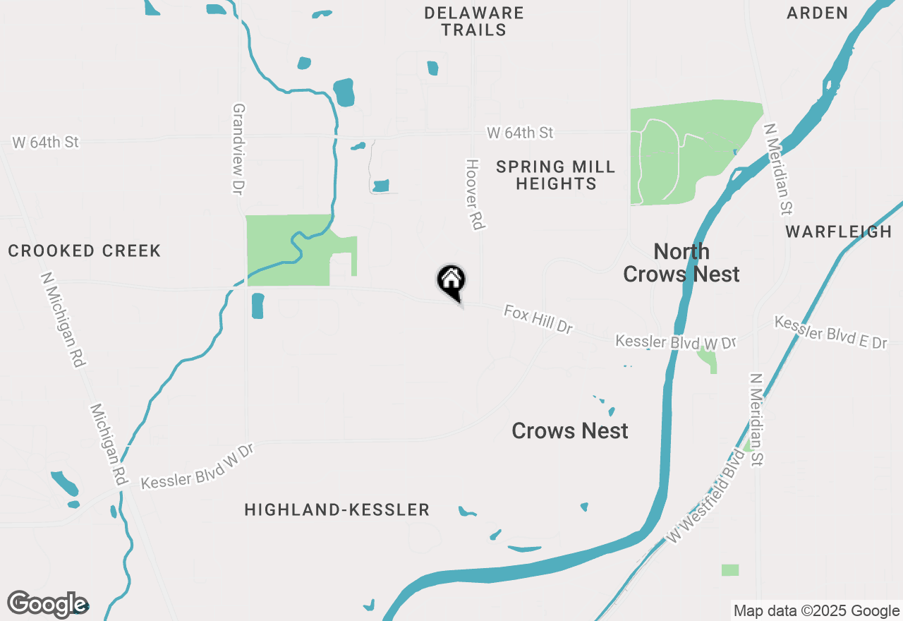 Map of 945 Fox Hill Drive, Indianapolis, IN 46228