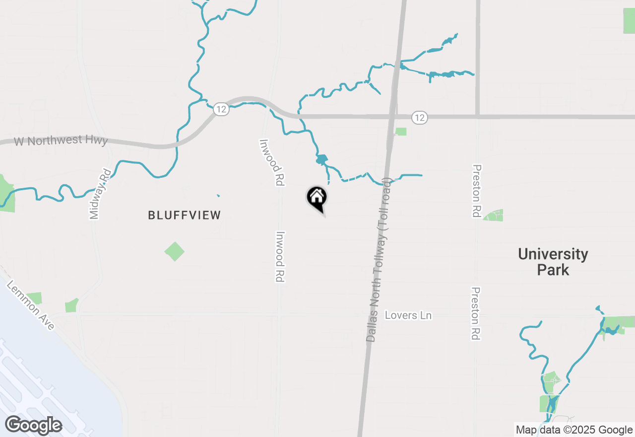 Map of 5523 Greenbrier Drive, Dallas, TX 75209