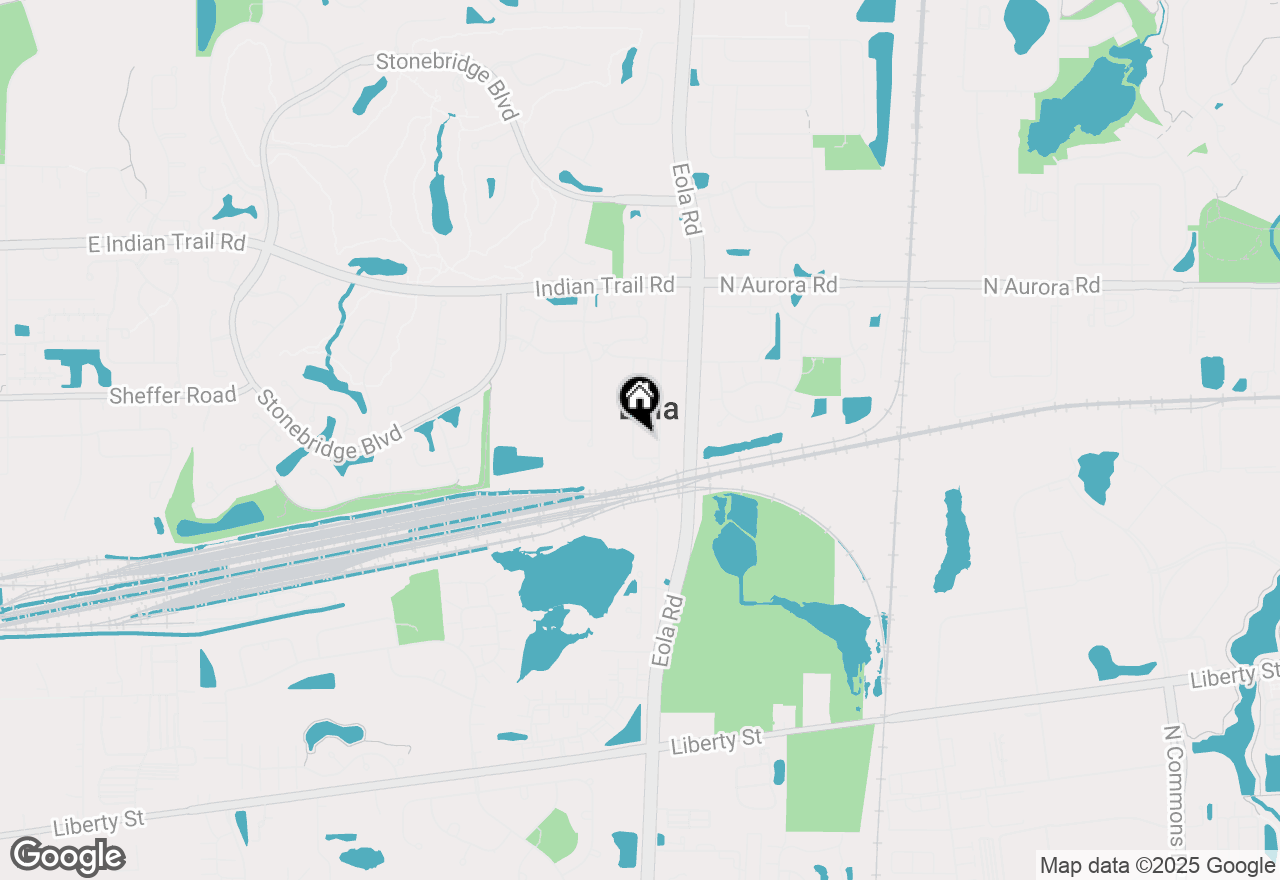 Map of 6S381 4th Street, Eola, IL 60519