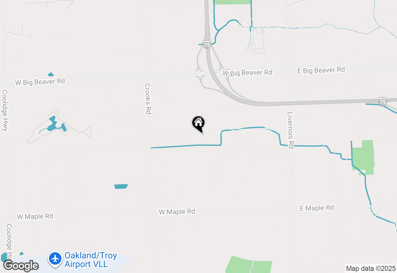 Map of 953 Kirts Boulevard, Troy, MI 48084