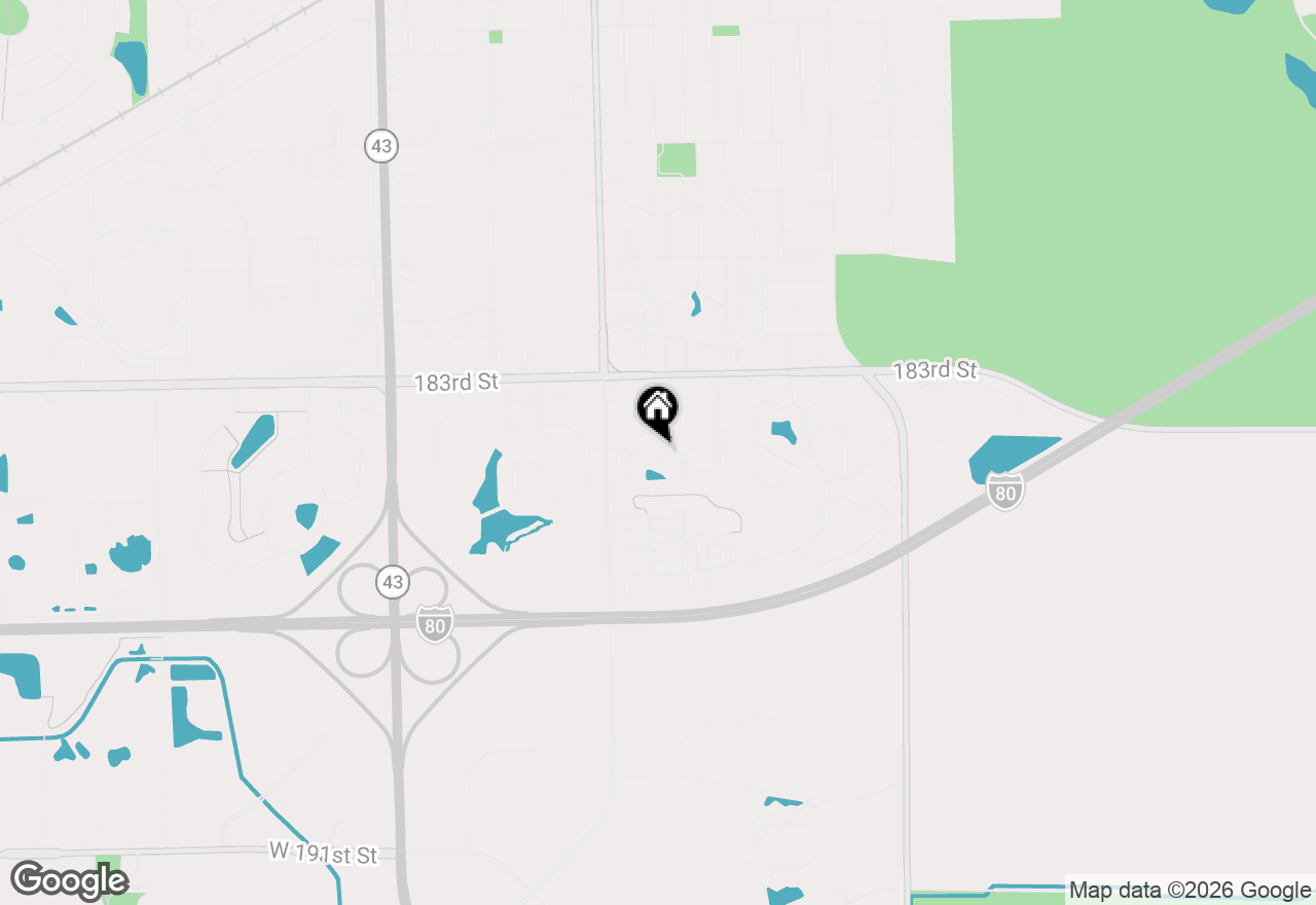 Map of 6723 Pondview Drive, Tinley Park, IL 60477