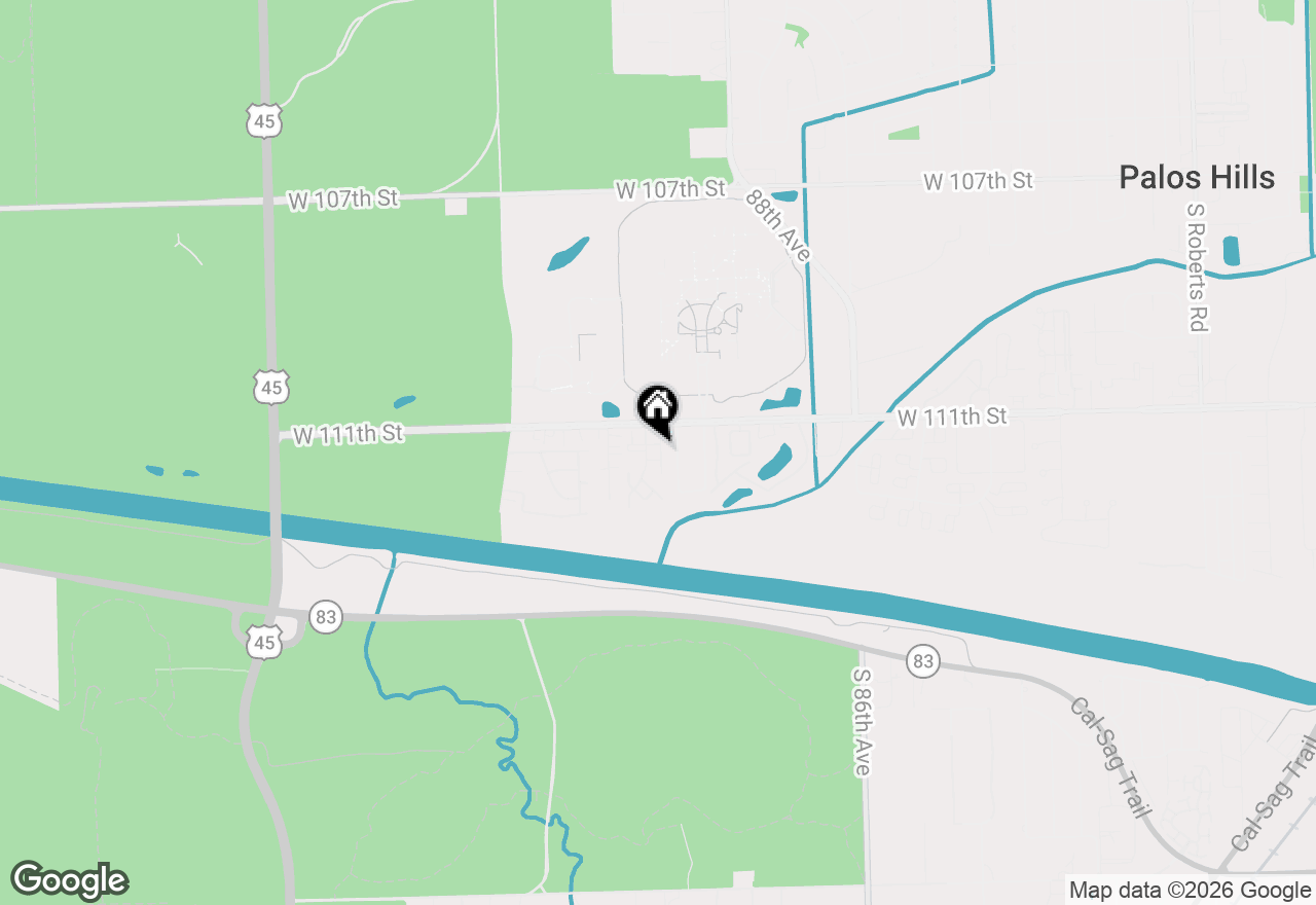 Map of 11111 Heritage Drive #3A, Palos Hills, IL 60465