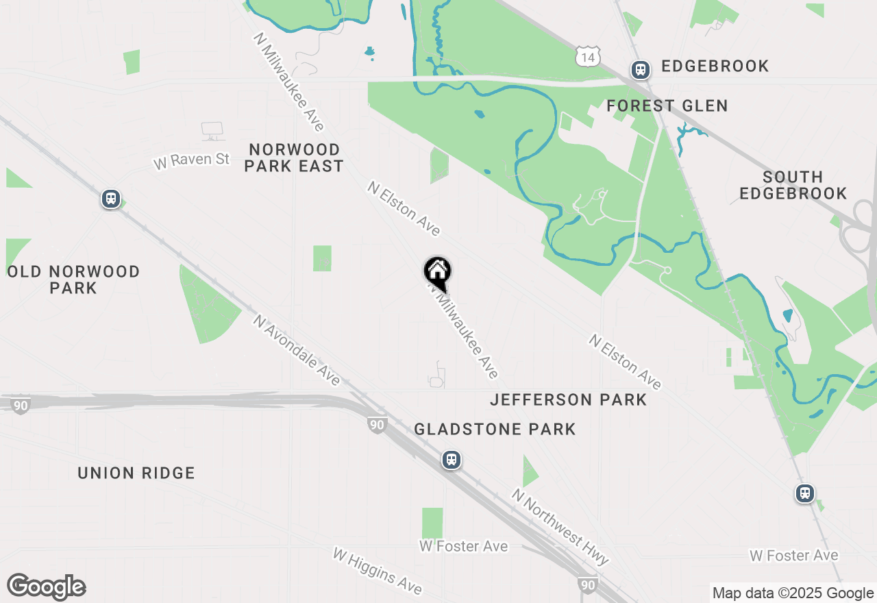 Map of 5820 N Milwaukee Avenue, Chicago, IL 60646