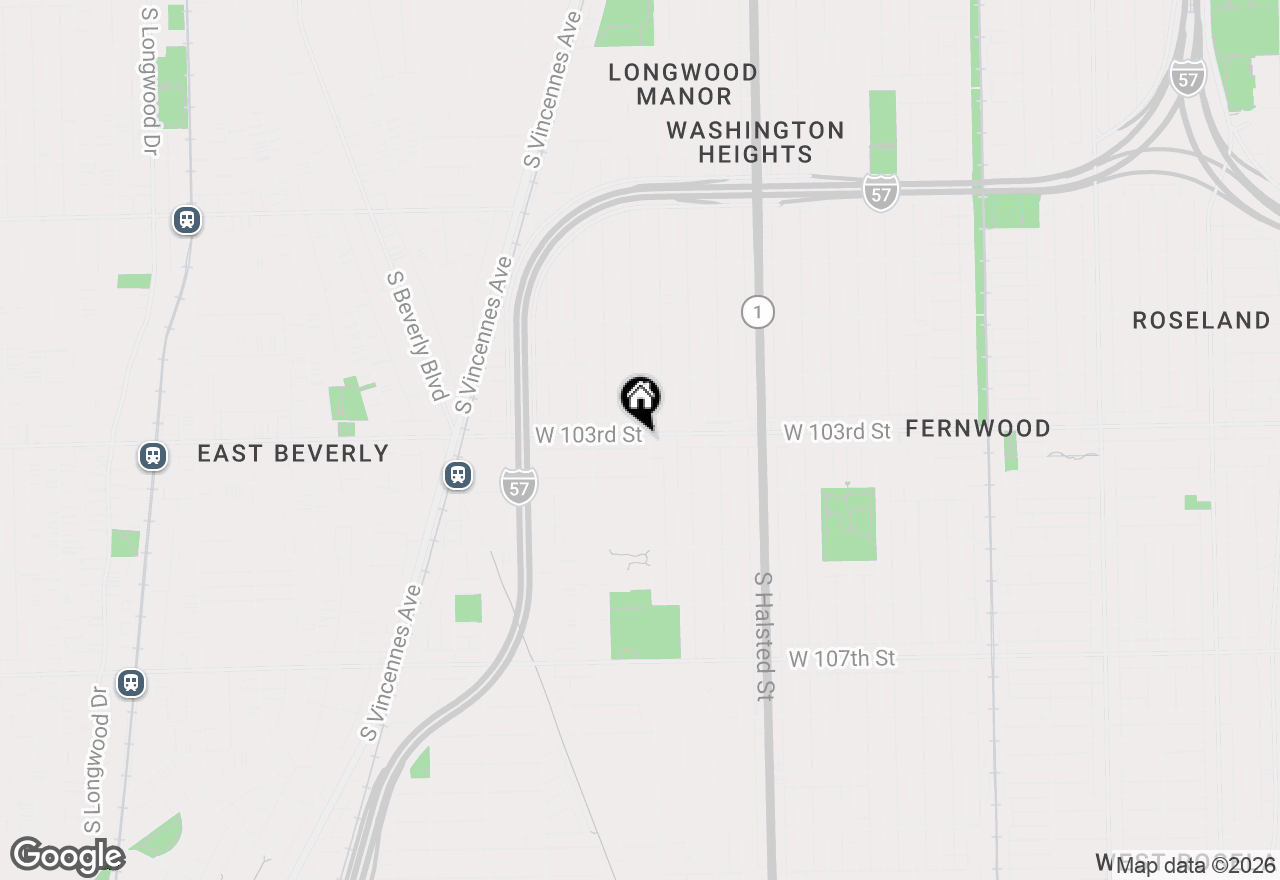 Map of 1005 W 103rd Street, Chicago, IL 60643