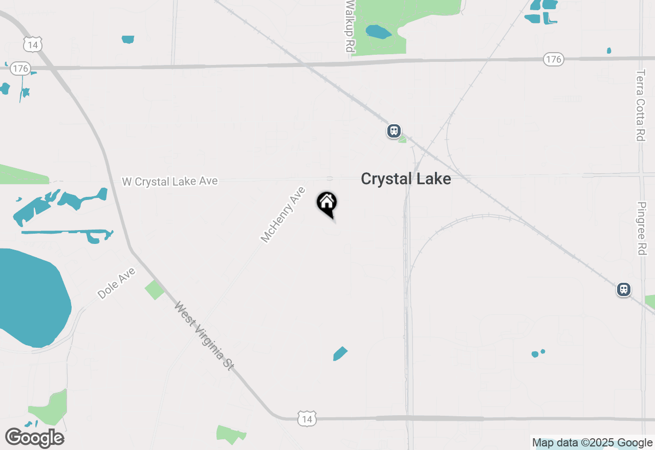 Map of 100 S Caroline Street #1, Crystal Lake, IL 60014