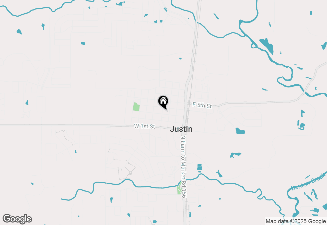 Map of 316 W 3rd Street, Justin, TX 76247