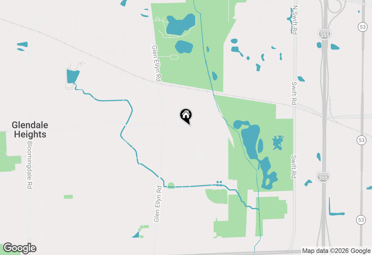 Map of 673 E Fullerton Avenue #105, Glendale Heights, IL 60139