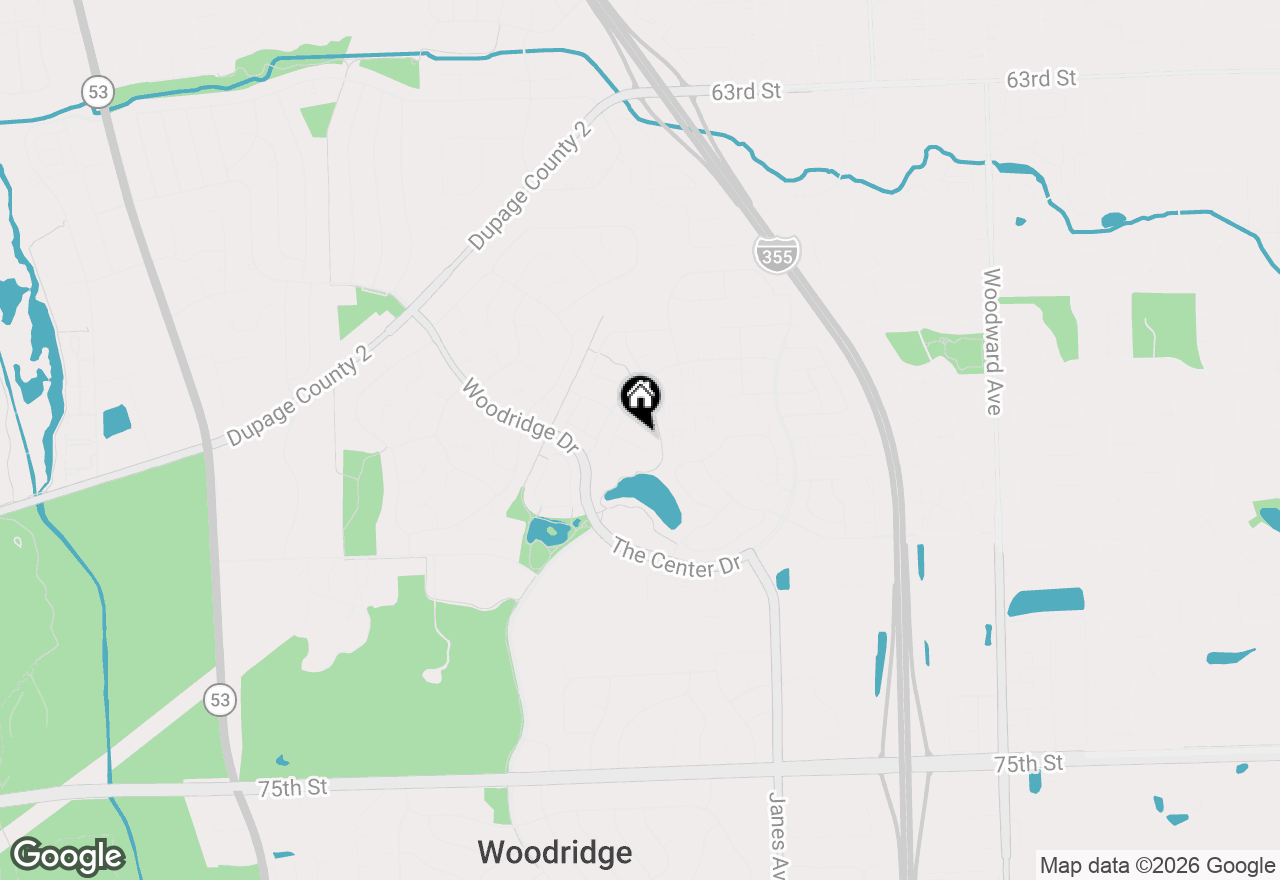 Map of 21 Wake Robin Court, Woodridge, IL 60517