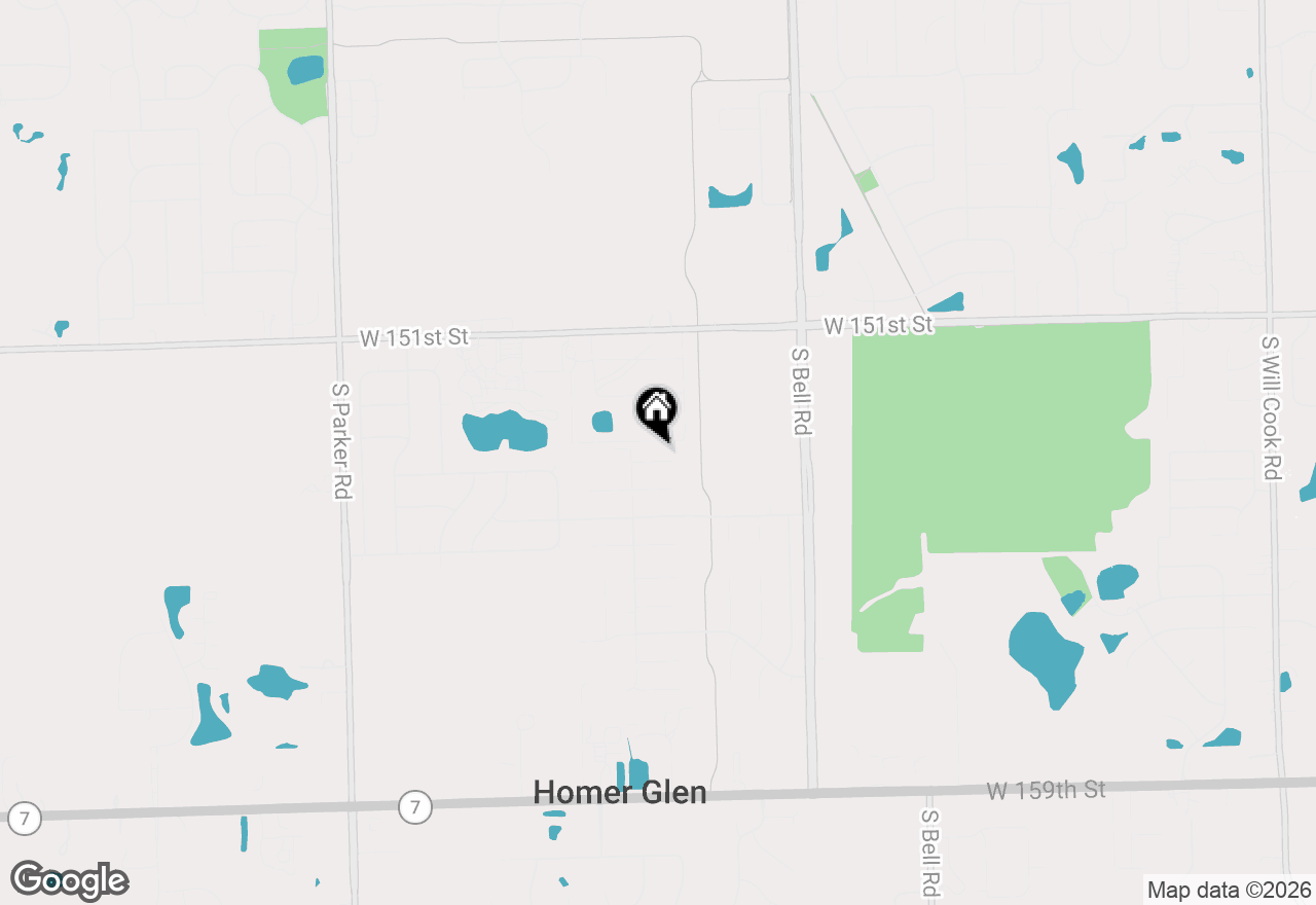 Map of 13036 Meadowlark Court, Homer Glen, IL 60491