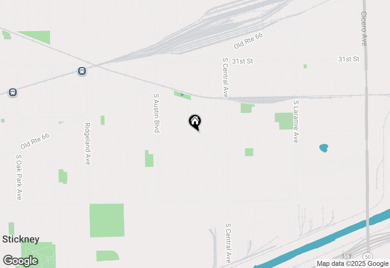 Map of 5741 W 35th Street #1F, Cicero, IL 60804