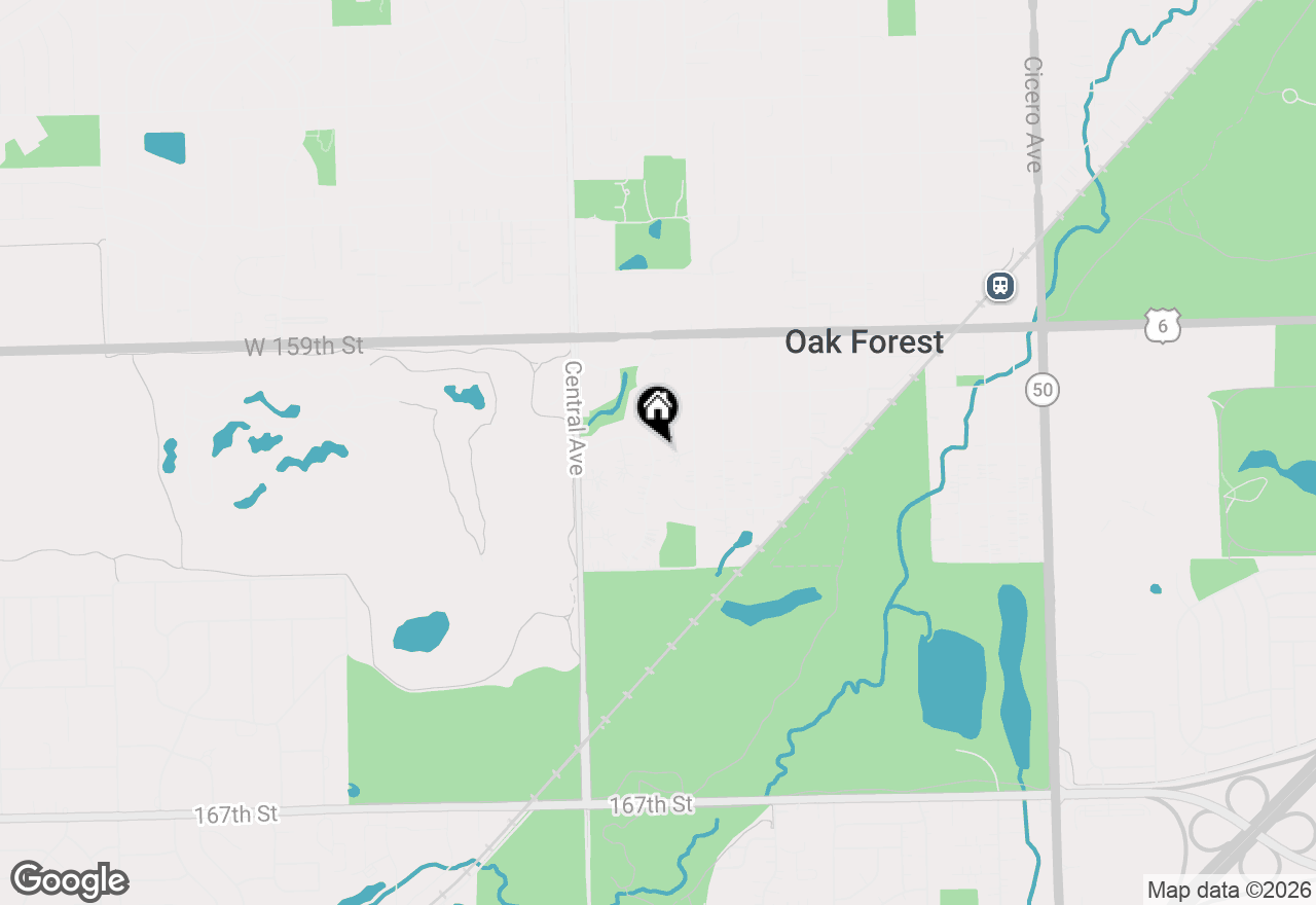 Map of 16045 Debra Drive, Oak Forest, IL 60452