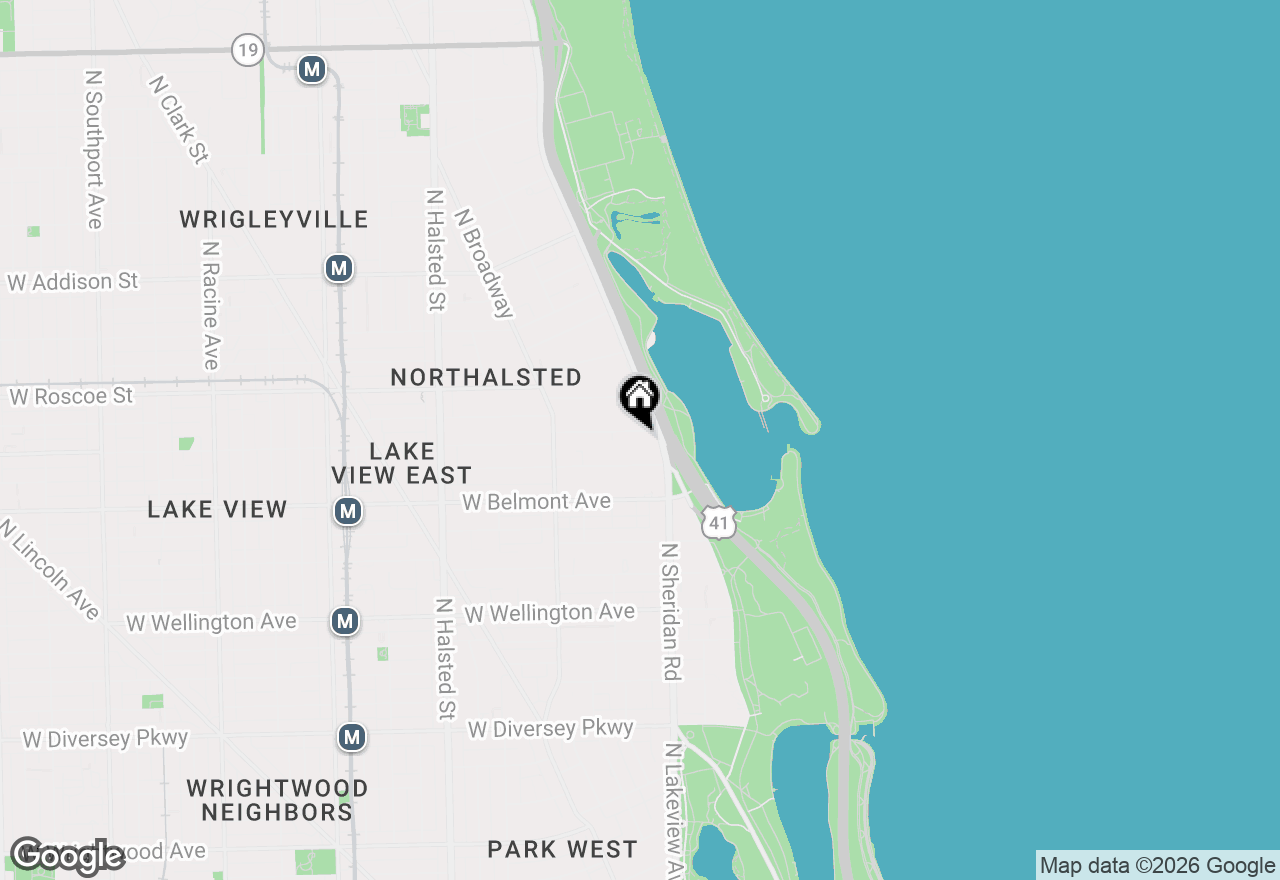 Map of 415 W Aldine Avenue #6A, Chicago, IL 60657