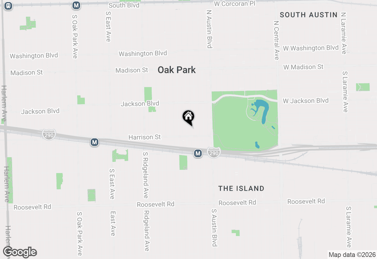 Map of 828 S Taylor Avenue, Oak Park, IL 60304
