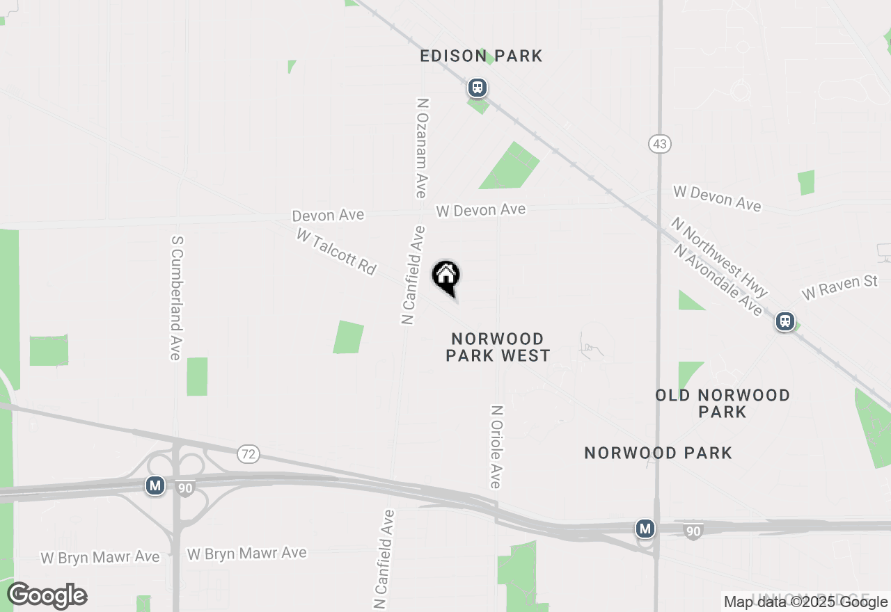 Map of 7728 W Talcott Avenue, Chicago, IL 60631