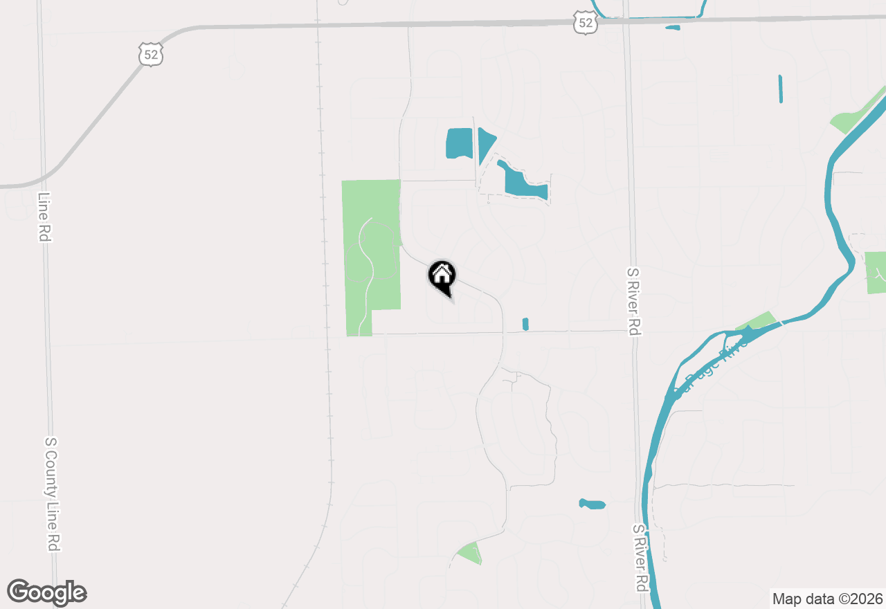 Map of 820 Treetop Lane, Shorewood, IL 60404