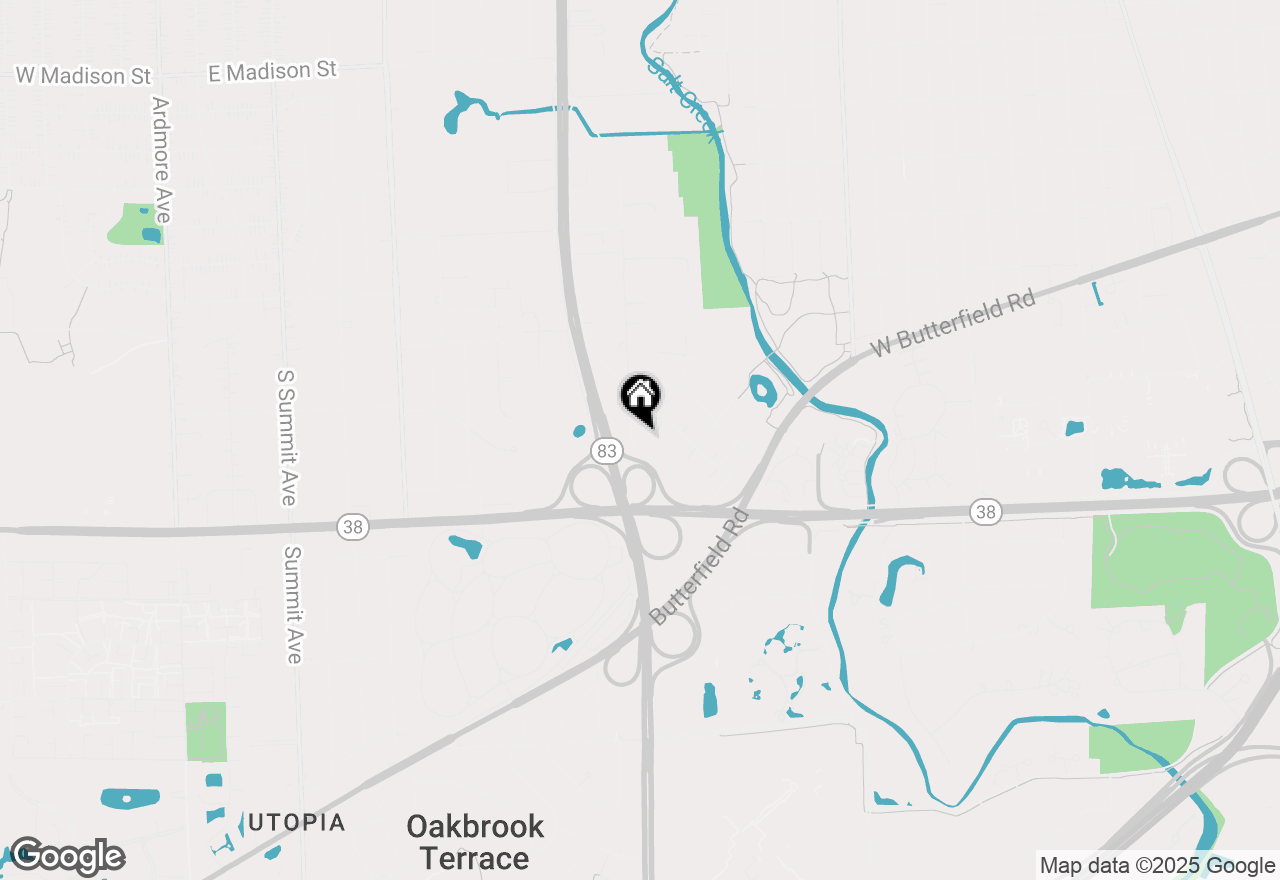 Map of 495 W Dorchester Place, Elmhurst, IL 60126