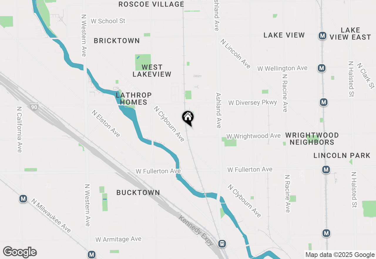 Map of 2632 N Hartland Court, Chicago, IL 60614