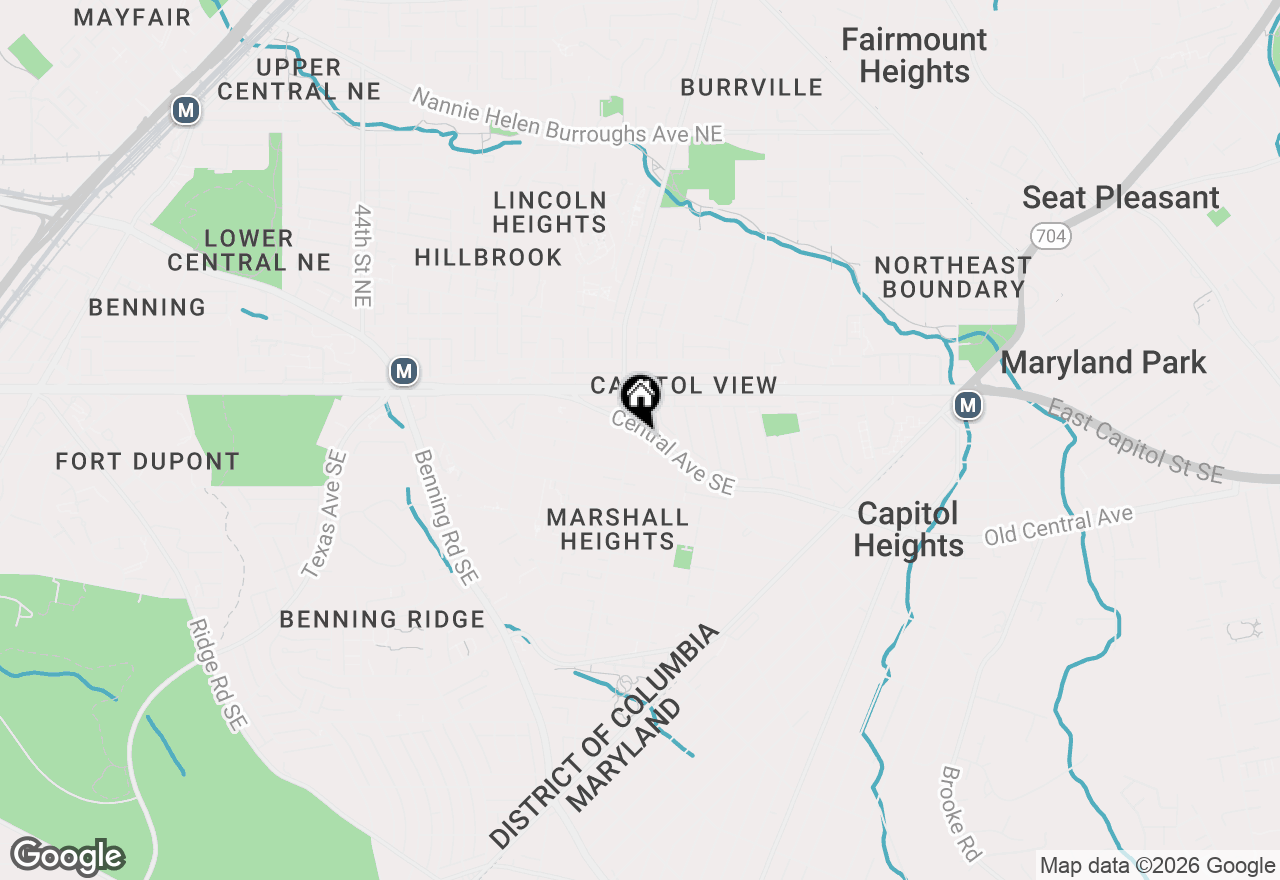 Map of 5111 Ayers Place Se, Washington, DC 20019