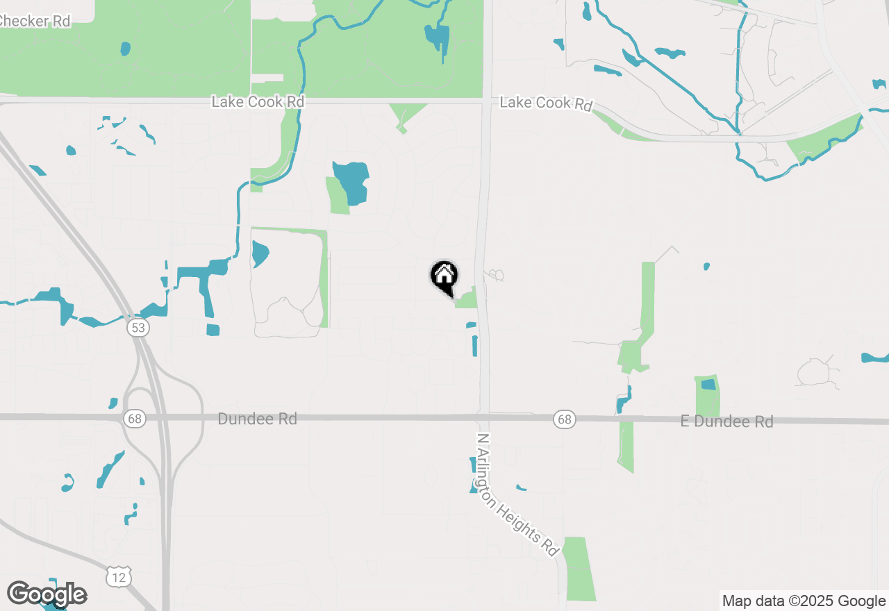 Map of 1341 Rose Boulevard, Buffalo Grove, IL 60089