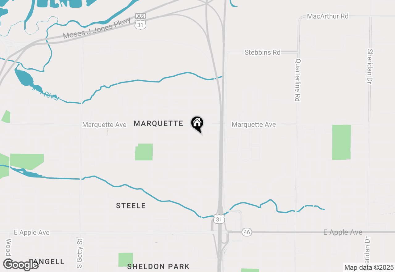 Map of 1439 Ducey Avenue, Muskegon, MI 49442