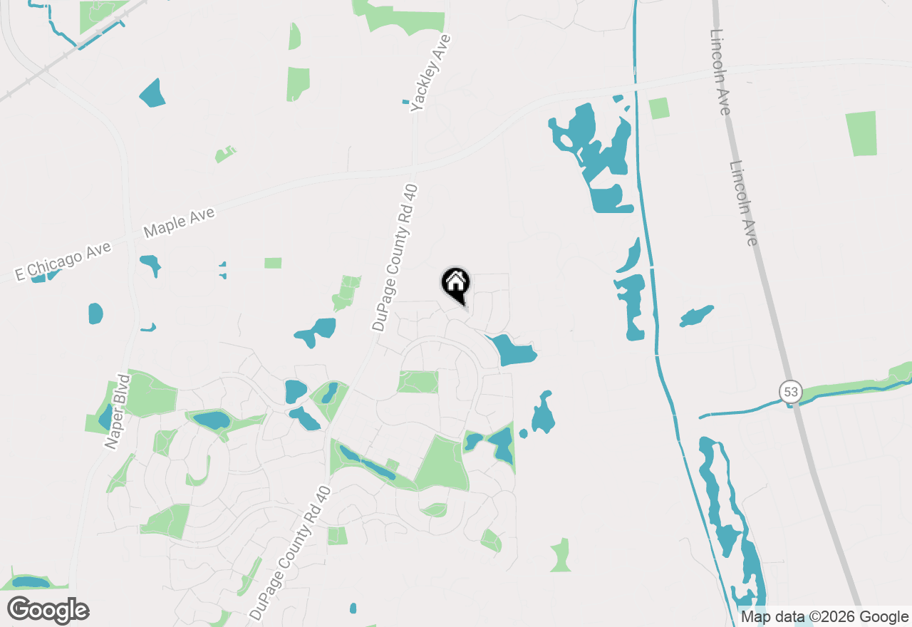 Map of (Address confidential), Lisle, Illinois 60532