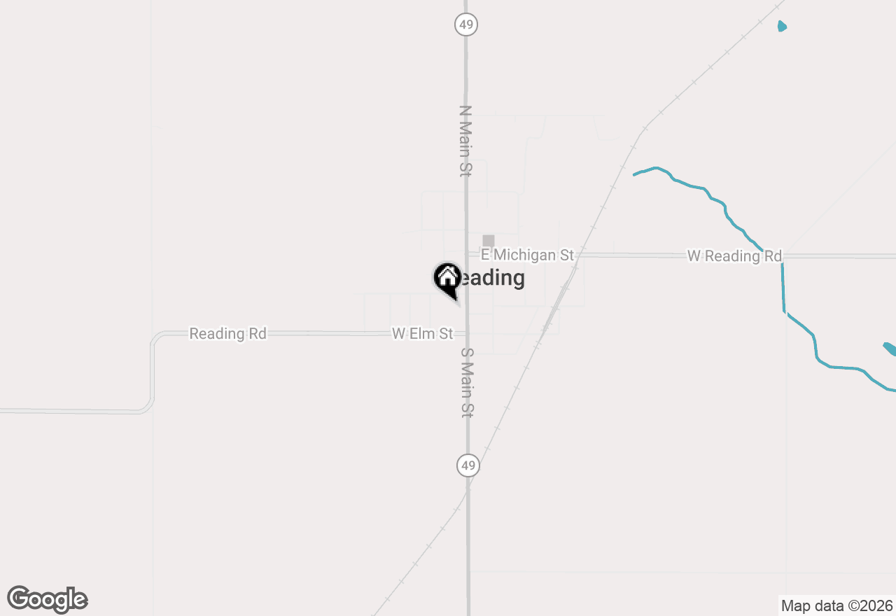 Map of 115 W Silver Street, Reading, MI 49274