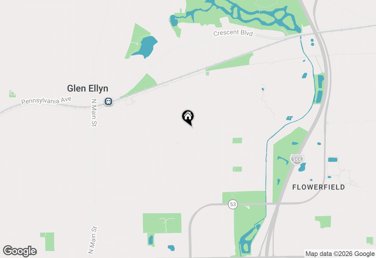 Map of 799 Hill Avenue, Glen Ellyn, IL 60137
