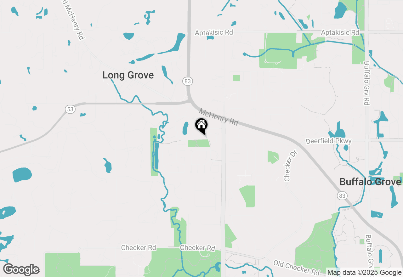 Map of 1325 Fairfax Lane, Buffalo Grove, IL 60089