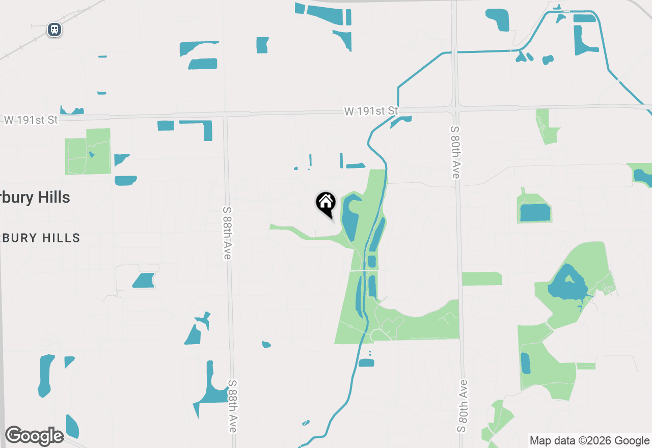 Map of 8424 Hollybrook Lane, Tinley Park, IL 60487