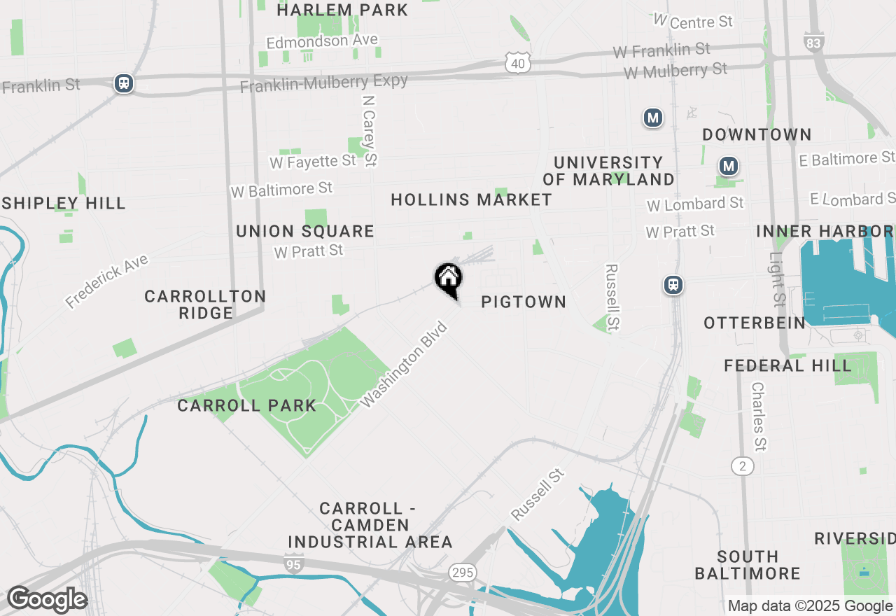 Map of 1121 Sargeant Street, Baltimore, MD 21223