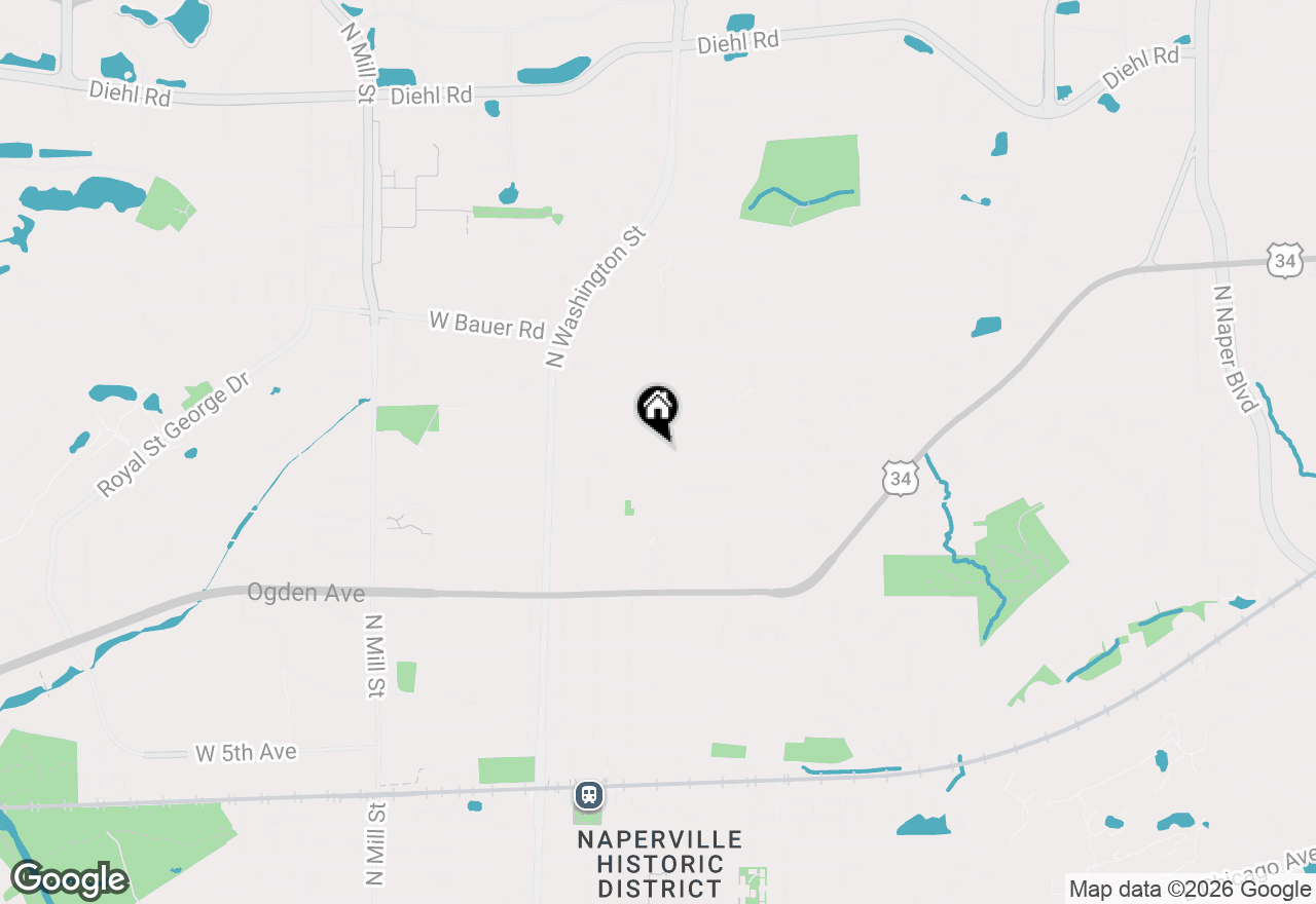 Map of 1209 N Loomis Street, Naperville, IL 60563