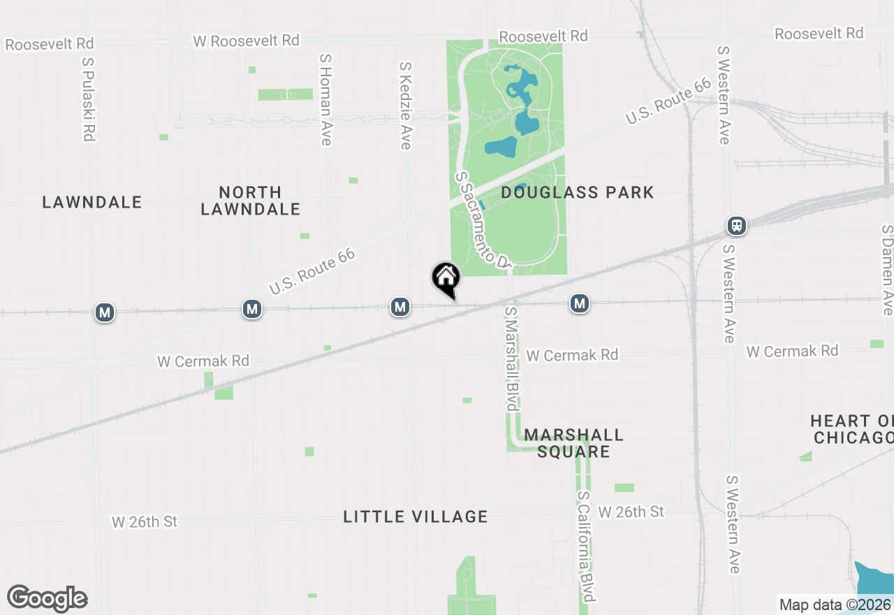 Map of 2012 S Albany Avenue, Chicago, IL 60623