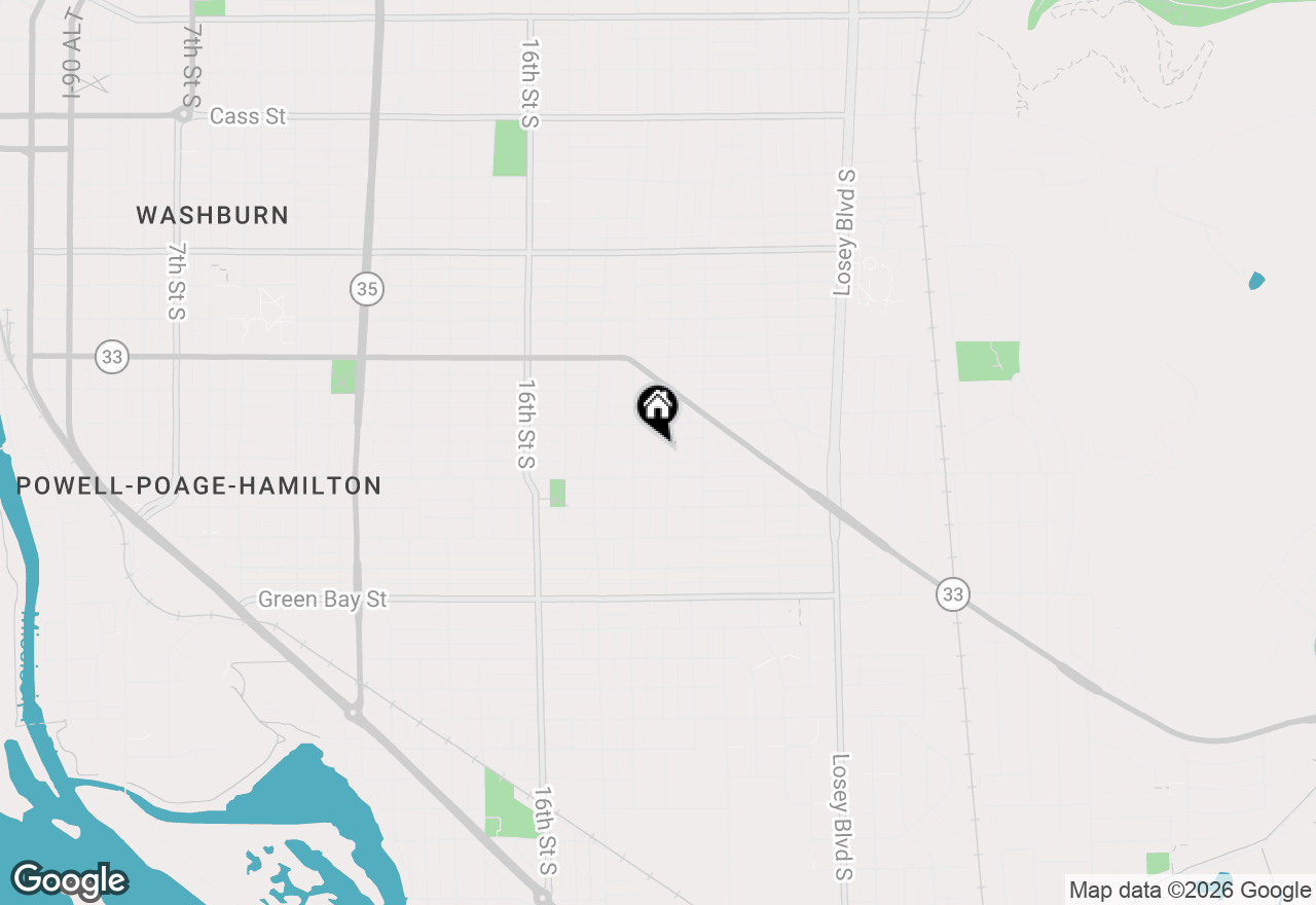 Map of 1226 20th St S St, La Crosse, WI 54601